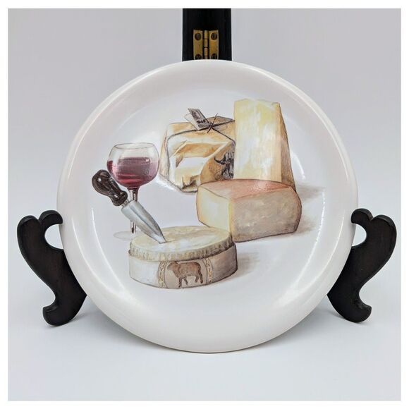 Ceramisia Cheese Plate Italy Made 6" Wine Dessert Snack Side Tidbit Dish Tuscany - Picture 1 of 9